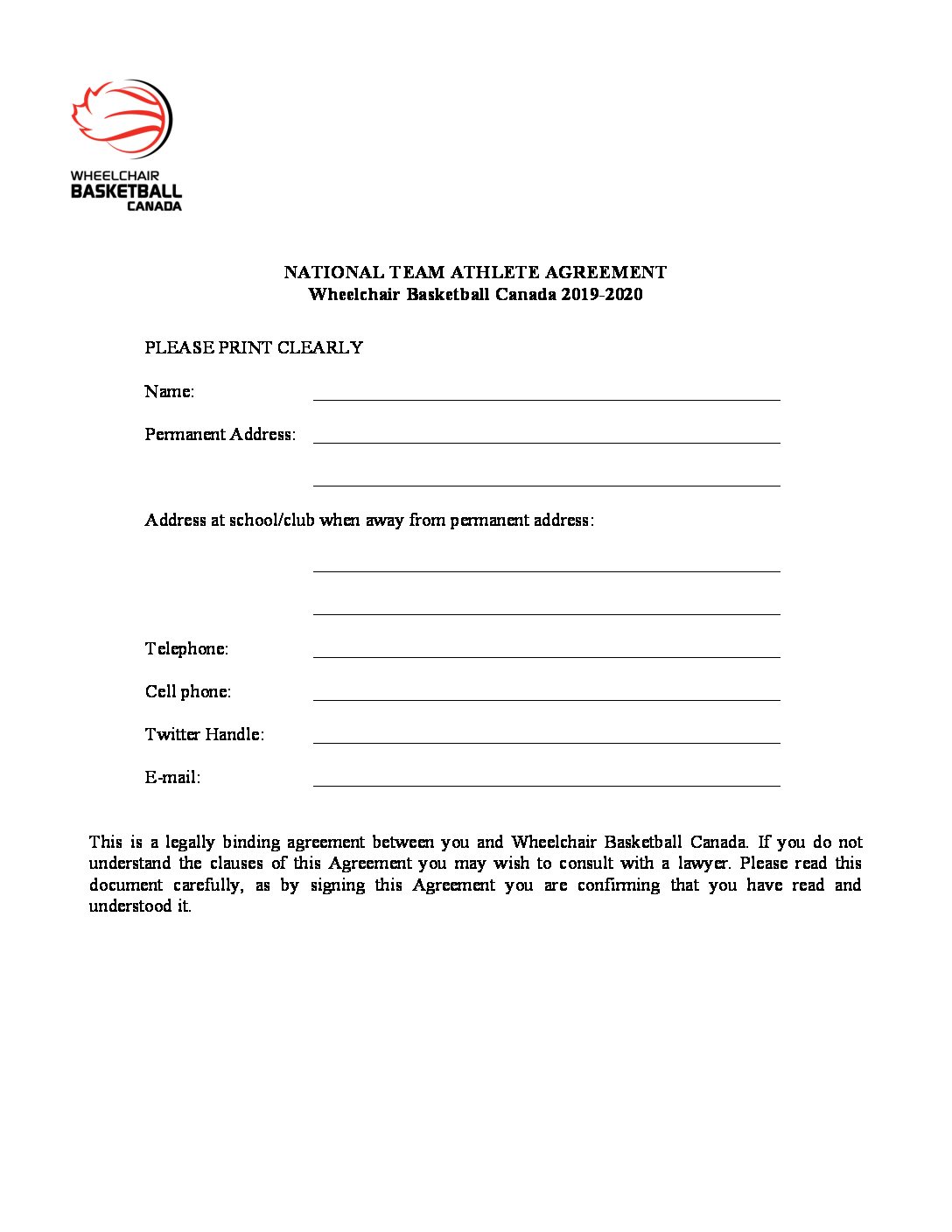athlete-contract-template